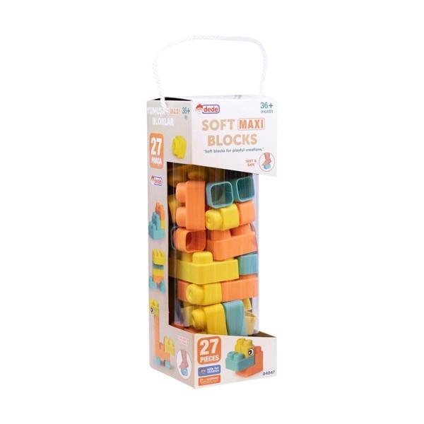 04047 Soft Maxi Bloklar 27 Parça -Dede Kız Erkek Çocuk Oyuncak Eğitici Oyuncaklar - Image 1