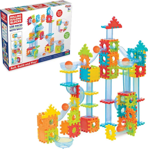 Toplu Yapı Blokları 138 Parça Kız Erkek Çocuk Oyuncak Eğitici Oyuncaklar - Image 1