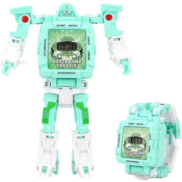 Dönüşebilen Robot Saat Oyun Konsolu Kız Erkek Çocuk Oyuncak Eğitici Oyuncaklar - Image 1