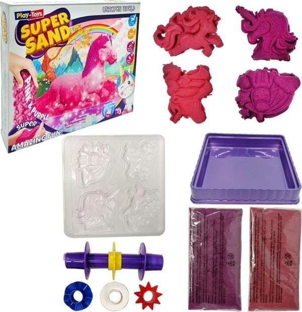 PlayToys Unicorn Dünyası Oyun Kumu Super Sand Kız Erkek Çocuk Oyuncak Eğitici Oyuncaklar - Image 1