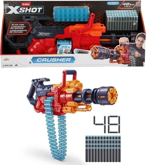 X-SHOT SÜNGER ATAN CRUSHER 48 MERMİLİ - 92381 Kız Erkek Çocuk Oyuncak Eğitici Oyuncaklar - Image 1