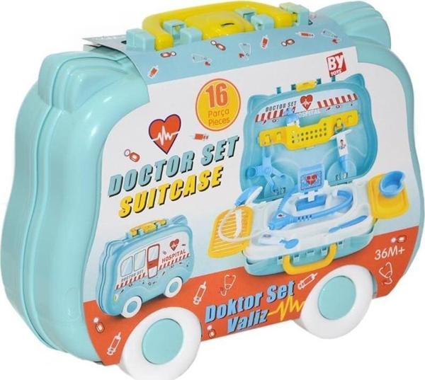 VALİZ DOKTOR SETİ Kız Erkek Çocuk Oyuncak Eğitici Oyuncaklar - Image 1