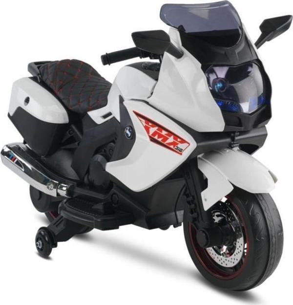 Babyhope Ledli Akülü Motor 12V 438A XMX-316 Beyaz 06438A20,Müzikli Çocuk Motoru - Image 1