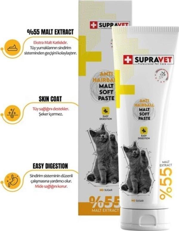 Diğerui Supravet Anti Hairball Malt Paste 100 Gr - Image 1