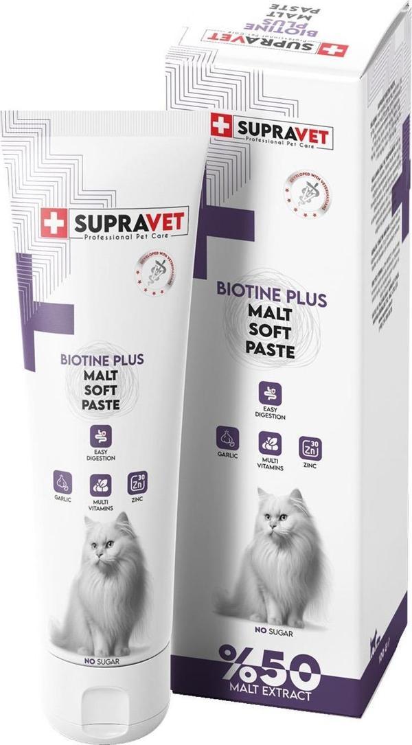 Diğerui Supravet Biotine Plus Kedi Köpek Tüy Sağlığı Güçlendirici Malt Paste 100 Gr - Image 1