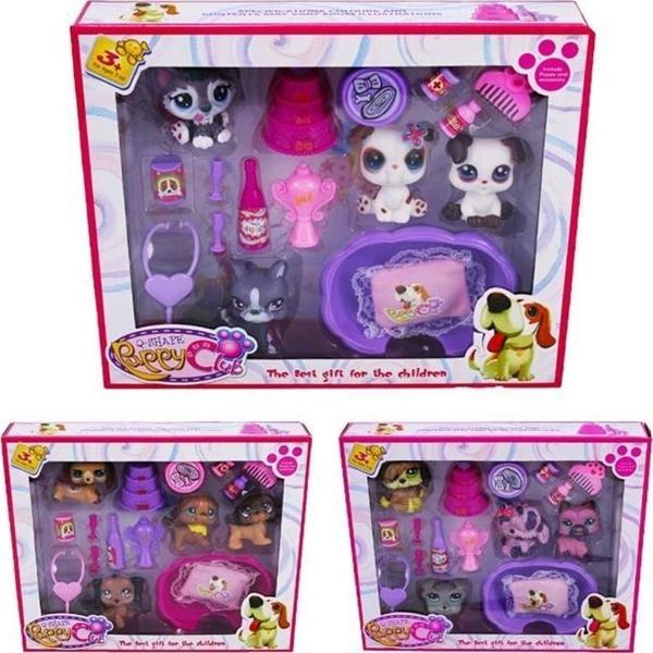 CL2105 5 Li Köpek Miniş Oyuncak Evcilik Seti Kız Erkek Çocuk Oyuncak Eğitici Oyuncaklar - Image 1