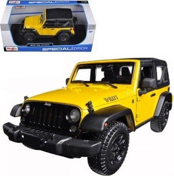 MAIS 31676 Maisto 2014 Jeep Wrangler 1:18 Special Edition Model Araba Kız Erkek Çocuk Oyuncak Eğitic - Image 1