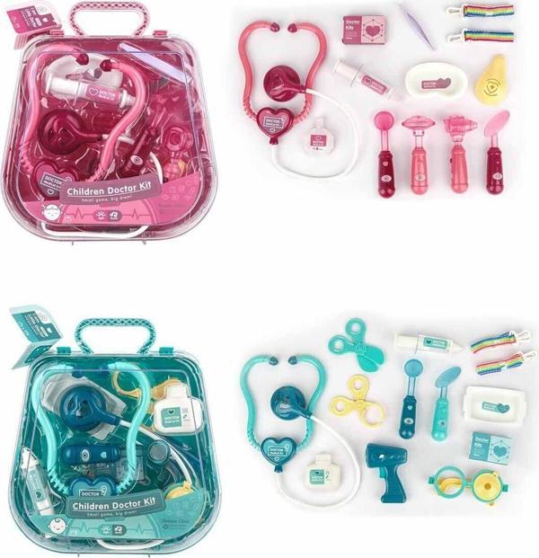 4947 SUN-YFN-DOKTOR SET ÇANTALI SES IŞIK 2R Kız Erkek Çocuk Oyuncak Eğitici Oyuncaklar - Image 1