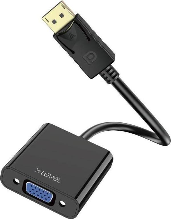 X-Thing DP to VGA Dönüştürücü Kablo 1080P HD 60Hz Xlevel - Image 1