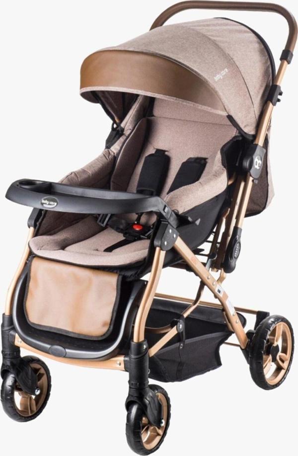 Baby Care Bc 65 Capron Çiftyönlü Bebek Arabası Gold Siyah Z - Image 1