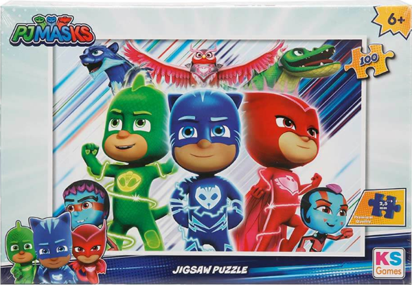 KS Puzzle 100 Parça Pijamaskeliler Kız Erkek Çocuk Oyuncak Eğitici Oyuncaklar - Image 1