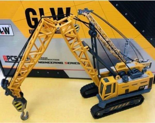Tek Favorim Hareketli Metal Kancalı 32 cm Paletli Vinç Oyuncak - Image 1
