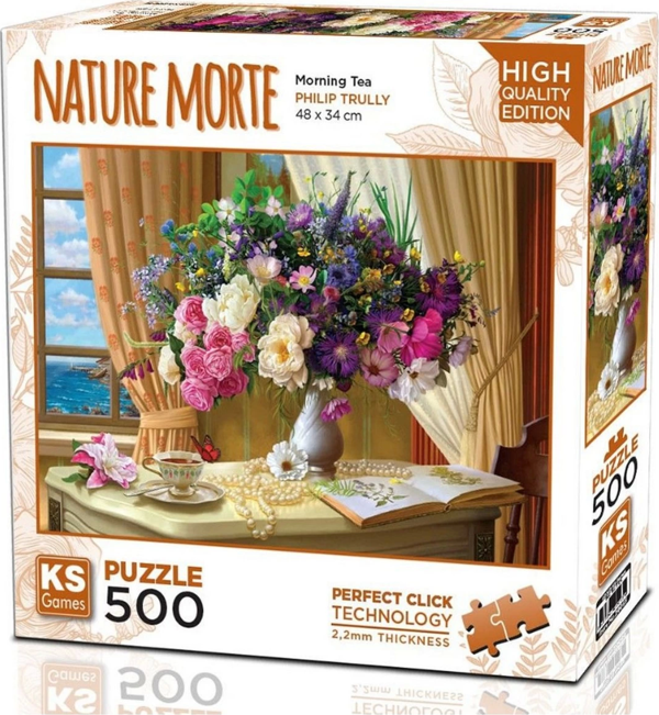 Ks Games Sabah Çayı Puzzle 500 Parça Kız Erkek Çocuk Oyuncak Eğitici Oyuncaklar - Image 1