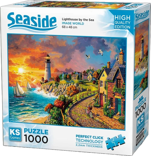 KS Games Lighthouse by the Sea Puzzle 1000 Parça 20758 Kız Erkek Çocuk Oyuncak Eğitici Oyuncaklar - Image 1