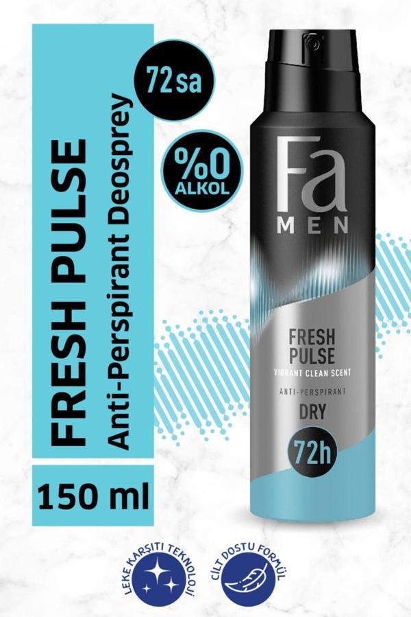 Fa Deodorant 150 Ml Men Fresh Pulse - Image 1