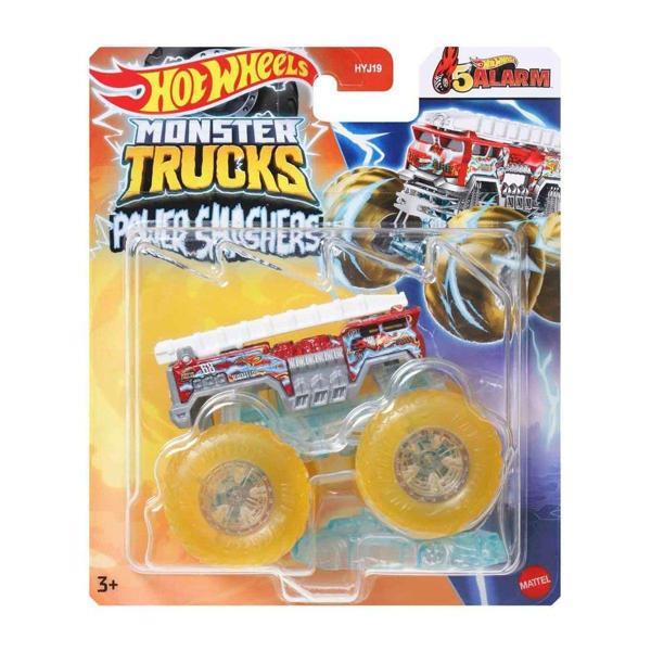 HYJ19 Hot Wheels Monster Trucks Power Smashers 1:64 Arabalar Kız Erkek Çocuk Oyuncak Eğitici Oyuncak - Image 1