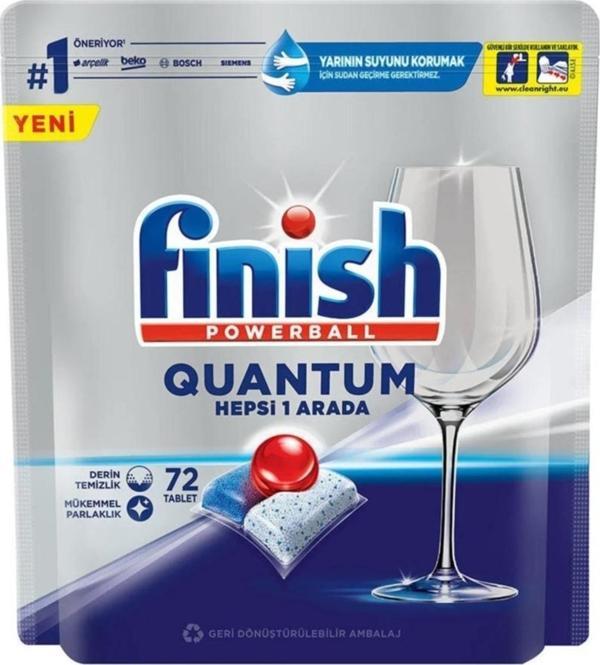 Finish Quantum Bulaşık Makinesi Tableti 72li - Image 1