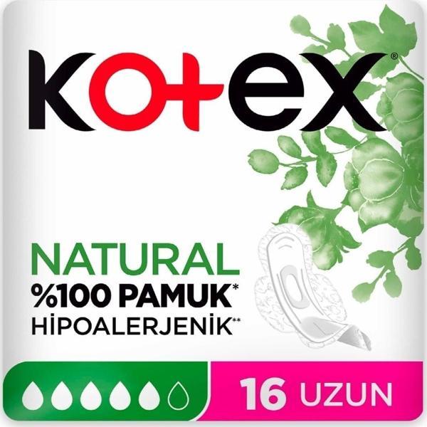 Kotex Natural  Ped 16 Uzun - Image 1