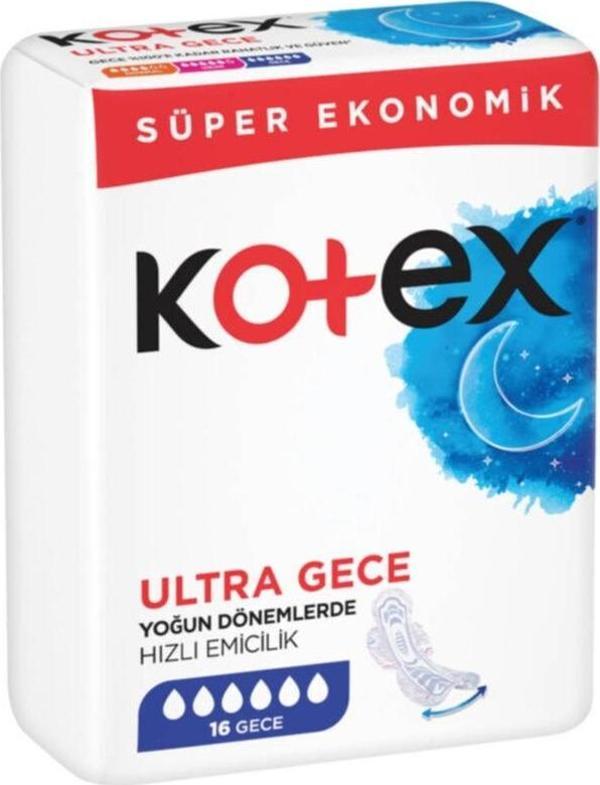 Kotex Ultra Süper Ekonomik Paket Gece 16lı - Image 1