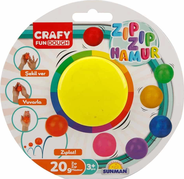 Zıp Zıp Oyun Hamuru 20 gr Kız Erkek Çocuk Oyuncak Eğitici Oyuncaklar - Image 1