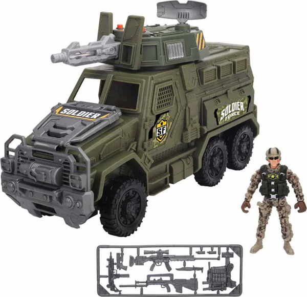 Soldier Force Taktik Komuta Kamyonu Kız Erkek Çocuk Oyuncak Eğitici Oyuncaklar - Image 1