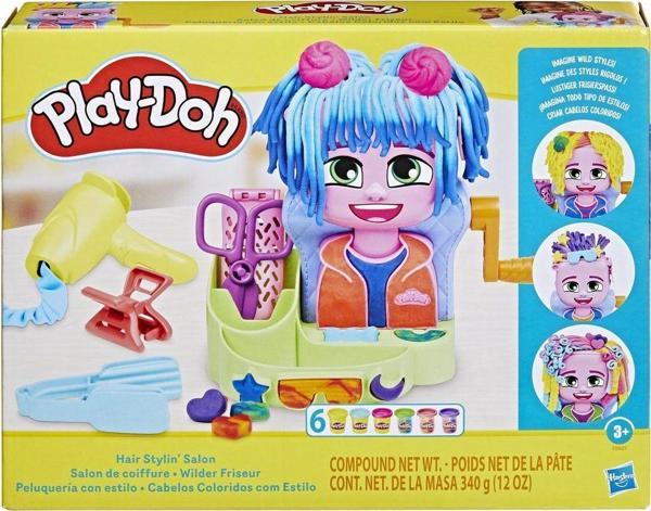 F8807 Play-Doh Renkli Kuaför Salonu+3 yaş Kız Erkek Çocuk Oyuncak Eğitici Oyuncaklar - Image 1