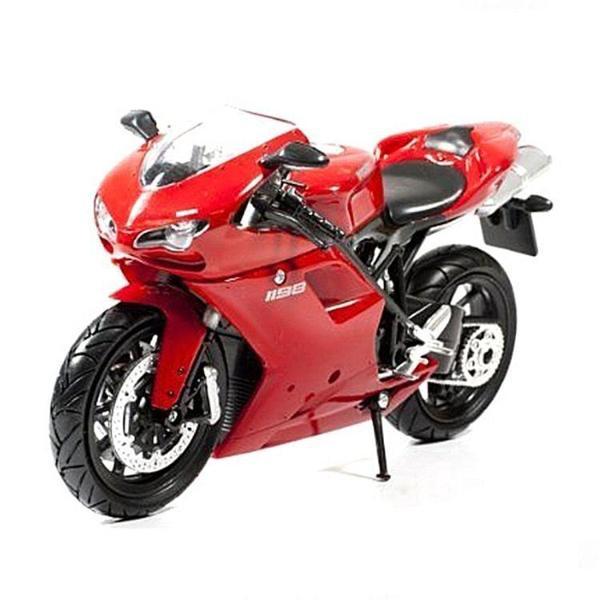 1:12 Ducati 1198 Model Motorsiklet Kız Erkek Çocuk Oyuncak Eğitici Oyuncaklar - Image 1