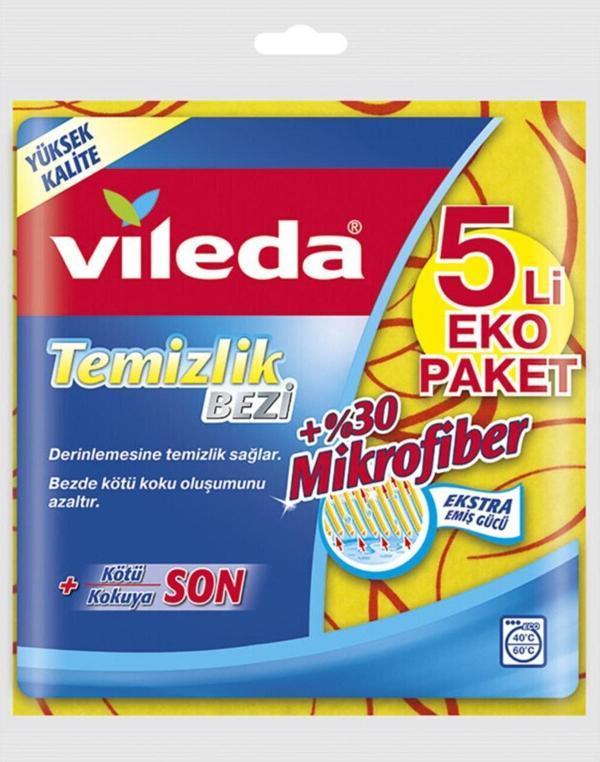Vileda %30 Mikrofiberli 5 1li Temizlik Bezi - Image 1