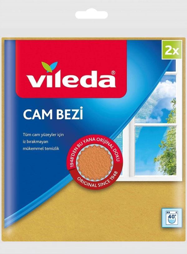 Vileda %30 Mikrofiberli Cam Bezi 2 Li - Image 1