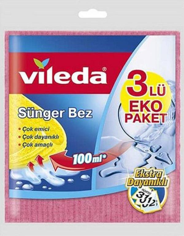 Vileda Sünger Bez 3lü Paket - Image 1