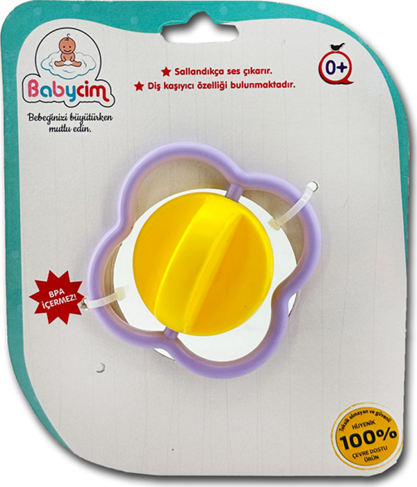 BABYCİM DÖNEN YONCA ÇINGIRAK Kız Erkek Çocuk Oyuncak Eğitici Oyuncaklar - Image 1