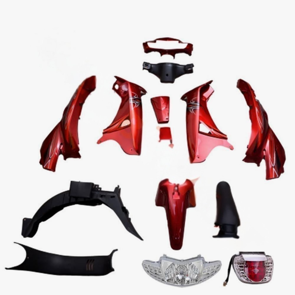 KAPORTA SET [KIRMIZI] [FAR+STOP+SİNYAL DAHİL] MONDIAL SFC - SFC MINI - Image 1