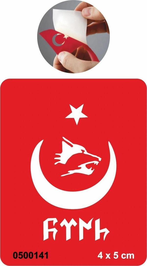 Asil Kan Göktürkçe Bozkurt Tattoo Geçici Dövme Şablonları Kına Kalıpları - Image 1