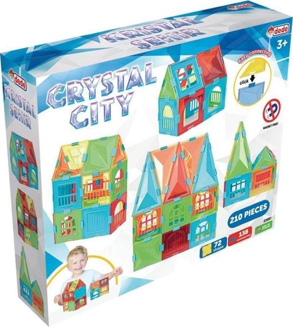03991 KRİSTAL ŞEHİR 210 PARÇA Kız Erkek Çocuk Oyuncak Eğitici Oyuncaklar - Image 1