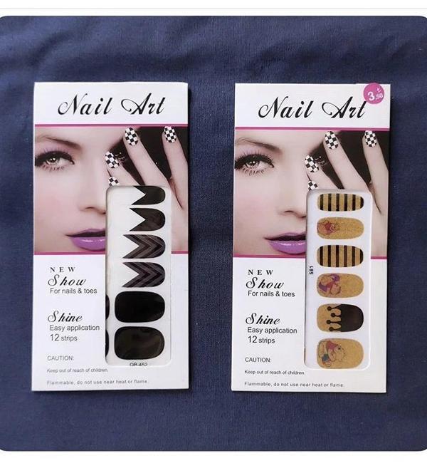 Nail Art Tırnak Süsleme Çiçek Üçgen dövmesi  - Image 1