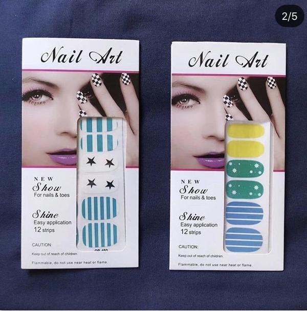 Nail Art Tırnak Süsleme Çiçek Rengarenk dövmesi  - Image 1