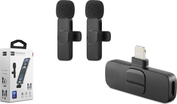 Kablosuz Çift Mikrofon Lıghtnıng Siyah HDX2784 - Image 1