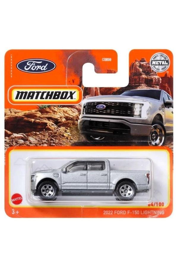 Matchbox 2022 Ford F-150 Lightning - Gri (1/64) 2022 Üretim - Image 1