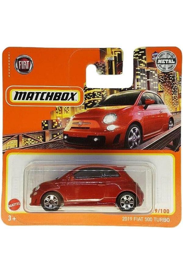 Matchbox 2019 Fiat 500 Turbo - Kırmızı (1/64) 2021 Üretim - Image 1