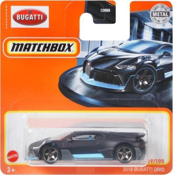 Matchbox 2018 Bugatti Divo - Mavi (1/64) 2020 Serisi - Image 1