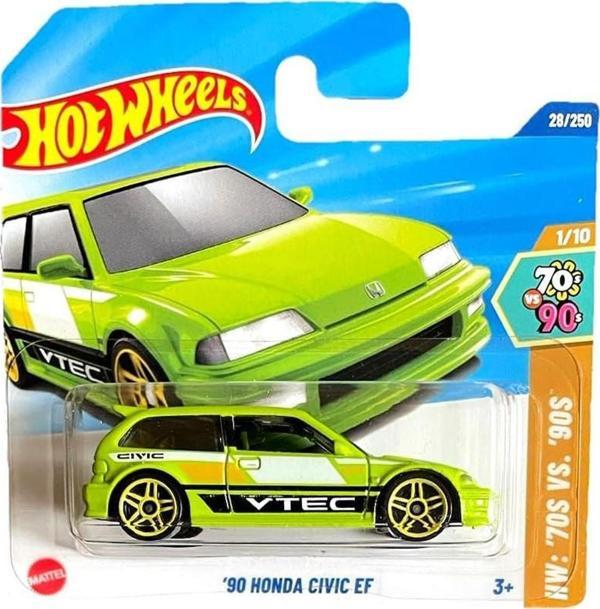 Hot Wheels '90 Honda Civic EF - Yeşil (1/64) 2025 Serisi - Image 1