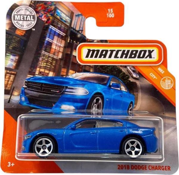 Matchbox Dodge Charger 2018 - Mavi (1/64) 2019 Üretim - Image 1