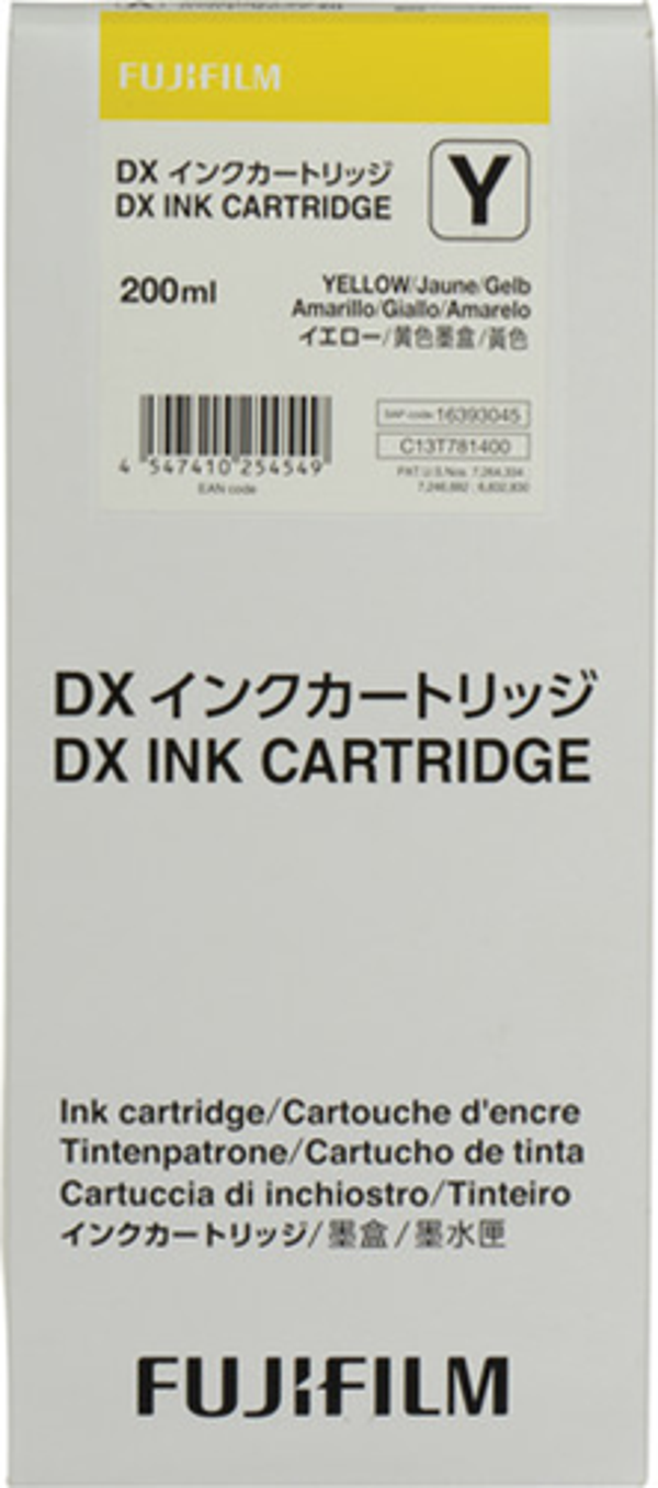 Fujifilm DX100 Yazıcı için Fujifilm YELLOW (Y) Mürekkep Kartuşu - Image 1