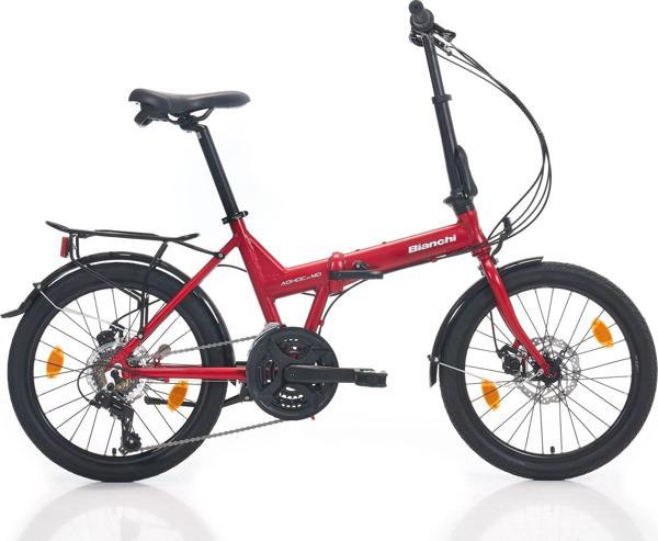 Bianchi Adhoc 21 MD Fren 21 Vites 20 Jant Katlanır Bisiklet 4U Kırmızı Beyaz 38 Kadro - Image 1