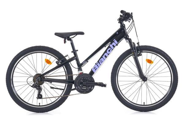 Bianchi JM00243 V Fren 21 Vites 24 Jant Dağ Bisikleti Siyah Mor 31 Kadro - Image 1