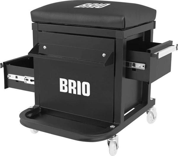 Tamirci Çalışma Sandalyesi Tekerlekli 2 Gözlü - Image 1