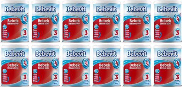 Bebevit 3 Bebek Devam Sütü 400 gr X 12 ADET - Image 1