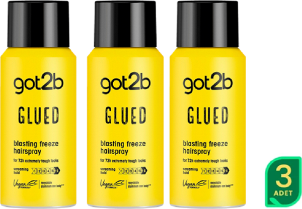 Schwarzkopf Got2B Glued  Seyahat Saç Spreyi 100ML X  3 ADET  - Image 1