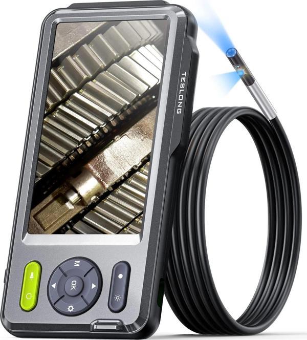 Teslong Çift Lensli Endüstriyel Endoskop 5 Inc Ekran - 5.5mm - 1.5m Kablo - Image 1