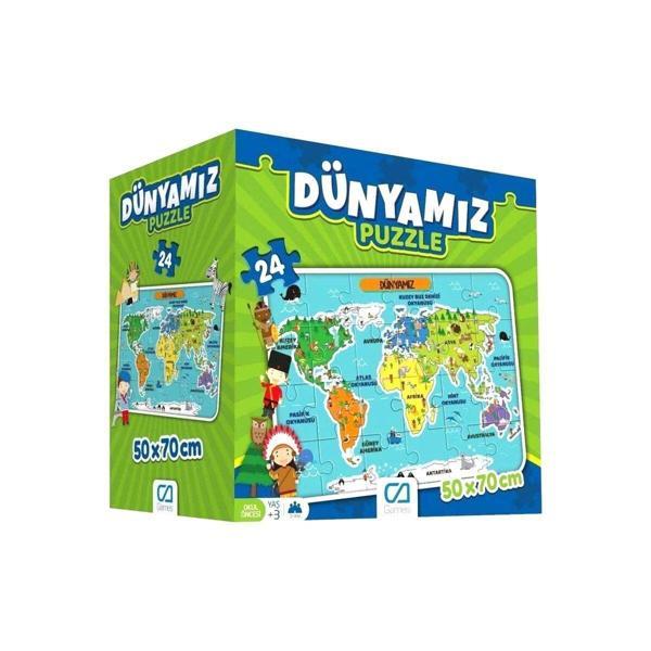 5025 CA Games, Dünyamız 24 Parça Puzzle / +3 yaş - Image 1